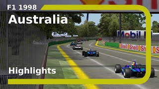 F1C  f1 1998  Highlights  Round 1 [upl. by Llennaj351]