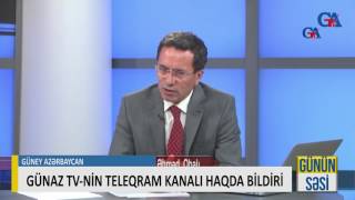 GÜNAZ TV NİN TELEQRAM KANALI HAQDA BİLDİRİ [upl. by Nikolas870]