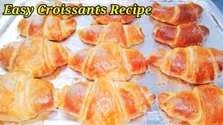 Easy Croissants Recipe  Quick Croissants recipe  Butter Croissants Recipe [upl. by Spalding]