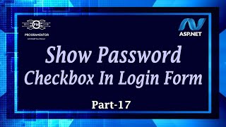 17  How To Create Show Password Check Box In Login Form In ASPNET Web Forms  ASPNET HindiUrdu [upl. by Newra323]