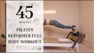 Pilates Reformer  Intermediate  Full Body Workout [upl. by Cassella]