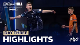 THE BEST NINEDARTER EVER Day Three Evening Highlights  202122 William Hill World Championship [upl. by Akirdnas]