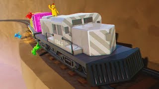 DERAIL THE TRAIN AND YOU FAIL  Gang Beasts [upl. by Haimaj]