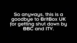 Sad News about BritBox UK [upl. by Peggie]