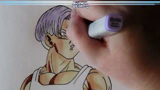 Drawing Future Trunks DBZ [upl. by Hacceber]