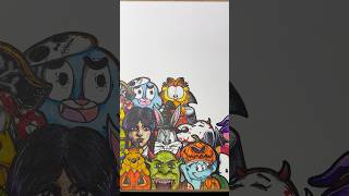 Halloween Cartoon Characters l Part25 shortvideo garfield halloween [upl. by Rebna]