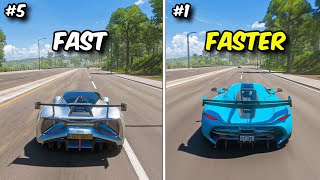 NEW Top 5 Fastest Non DLC Cars in Forza Horizon 5 [upl. by Lac489]