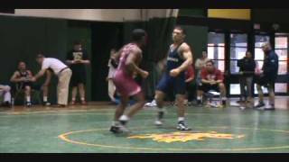 Ryan Bridge dec Trey Hicks 132lbs finals at NE Senior Regionals in GrecoRoman [upl. by Imar]