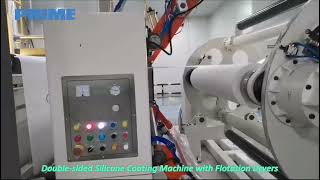 Doublesided Silicone Coating Machine for Baking Paper [upl. by Aleakim]