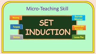 Set InductionMicroteaching Skill [upl. by Yrak]