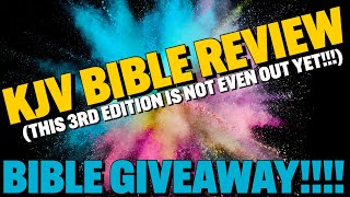 KJV 3RD ED REVIEW ITS NOT EVEN OUT YET [upl. by Tanah]