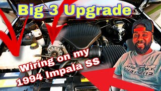 MotorcityNique ‼️Big 3 wire Upgrade on my 1994 Impala SS‼️ DIY [upl. by Eolcin]