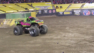 2017 Monster Jam World Finals 18 Scott Buetow in Team Hot Wheels Firestorm Freestyle [upl. by Ycram350]