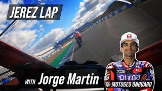 A lap behind Jorge Martin  Ducati Panigale V4S  Jerez  motogeo [upl. by Annav]