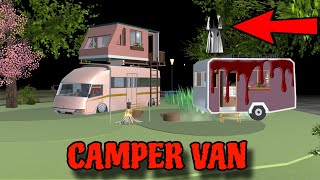 Yuta Mio Dan Baby Celine Berkemah Bertemu Dengan Hantu diatas Camper Van  Sakura School Simulator [upl. by Fontana]