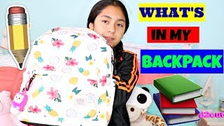 WHATS IN MY SCHOOL BACKPACKBACK TO SCHOOL VIDEOSB2cutecupcakes [upl. by Oiretule]