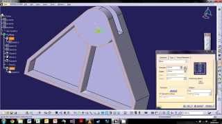 CATIA V5 The Basics  Tutorial 3 3D Modelling Part 1 [upl. by Cchaddie]