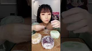 CREAM MOCHI Mukbang  Desserts Eating Challenge shorts eating asmr mukbang food yummy cake [upl. by Eidnew551]