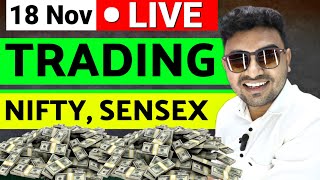 18 Nov Live Trading NIFTY 50 SENSEX Intraday Scalping with Sonu Singh SonuSinghSpeaker trading [upl. by Annez]