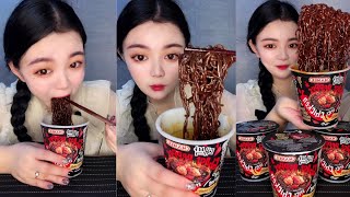 ASMR 2x Spicy Ramen Noodles Challenge  Can you do this [upl. by Schoenberg]