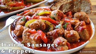 One Pan Italian Sausage and Peppers in 30 Minutes [upl. by Adrien]