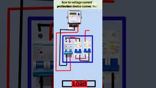 over voltage under voltage protection device with wiring connection diagram✅ shorts shots short [upl. by Ellennahs591]