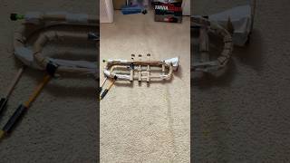 Cardboard Trumpet Snare Drum and trombone out of cardboard homemade [upl. by Pyotr771]