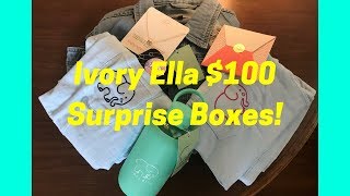 HUGE IVORY ELLA SURPRISE BOX HAUL WSISTER [upl. by Cohette]