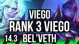 VIEGO vs BELVETH JNG  Rank 3 Viego 9112 Rank 7 Legendary  NA Challenger  143 [upl. by Nayrbo52]