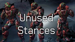 Halo 4  CutUnused Stances [upl. by Enelaj]