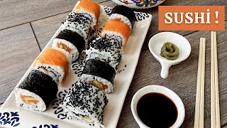 5 Dakikada Kolay SUSHİ Tarifi〡SUSHİ Nasıl Yapılır [upl. by Ocsic]