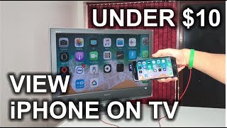 How to View your iPhone on a TV  HDMI Cable [upl. by Anahsohs]