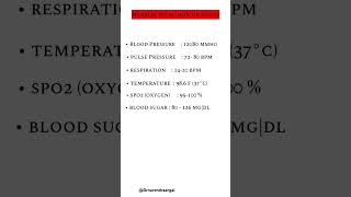 Normal vital signBP temperature spo2 rbs [upl. by Liuka]