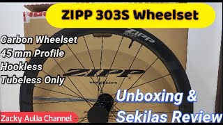 ZIPP 303s Wheelset Unboxing dan sekilas review [upl. by Ykceb]