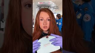 pov you’re at airport TSA asmr flight vacation [upl. by Atnahs918]