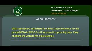 GHQ AMDTE jobs update  GHQ civilian jobs written test schedule gkwithengineer ghqjobs [upl. by Anaitak891]