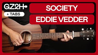 Society Guitar Tutorial Eddie Vedder Guitar Lesson Chords  Solo  TAB [upl. by Keligot]