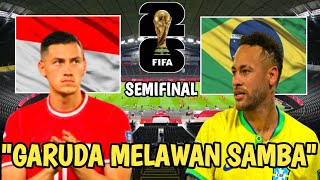 quotPertandingan Menegangkan  Indonesia vs Brazil Di Semifinal Piala Dunia 2026  Pes Gameplay [upl. by Katonah939]