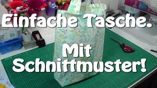 EINFACH BEUTELTASCHE  EINKAUFSTASCHE SELBER NÄHEN  DIY  Nähen für Anfänger  Tutorial [upl. by Farrica942]