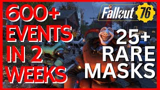 Getting EVERY RARE Fasnacht Mask in 2 Weeks 25 Rare MASKS Fallout 76 [upl. by Atoked]