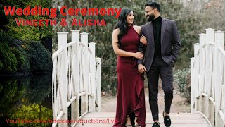 Vineeth amp Alisha Wedding Ceremony [upl. by Nerta]