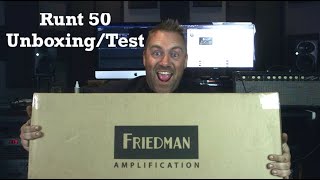 Friedman Runt 50 UnboxingTest [upl. by Niwdog]