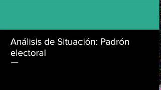 01  10 Análisis de Situación con más de una variable [upl. by Meelak]