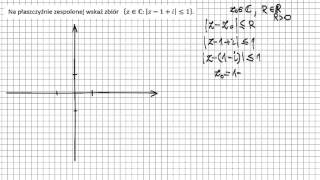 Liczby zespolone na płaszczyźnie zespolonej wskaż zbiór rysowanie [upl. by Eisoj703]