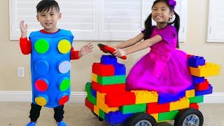 Wendy Pretend Play Transform Blocks to Toy Car amp Fun Kids Toys [upl. by Krefetz203]