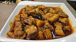 How to make a delicious pork curryNilanis Kitchen [upl. by Vanthe420]