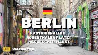 4k Berlin 🇩🇪 Prenzlauer Berg to Mitte  Walking Tour [upl. by Eelanej447]