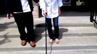 How to use a cane PART 2  Instructional Lesson [upl. by Nocaj651]