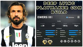 DEEP LYING PLAYMAKER CDM BUILD  EA SPORTS FC 24 CLUBS BALLER BUILD [upl. by Asilem]