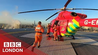 Flying with Londons air ambulance  BBC London [upl. by Stephine233]